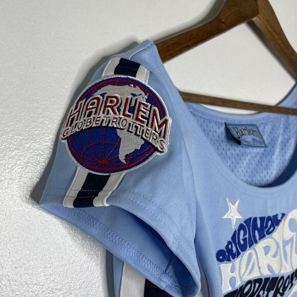 Harlem Globetrotters Dress Womens Medium NBA #27 Basketball Platinum Fubu 75th - Picture 2 of 9